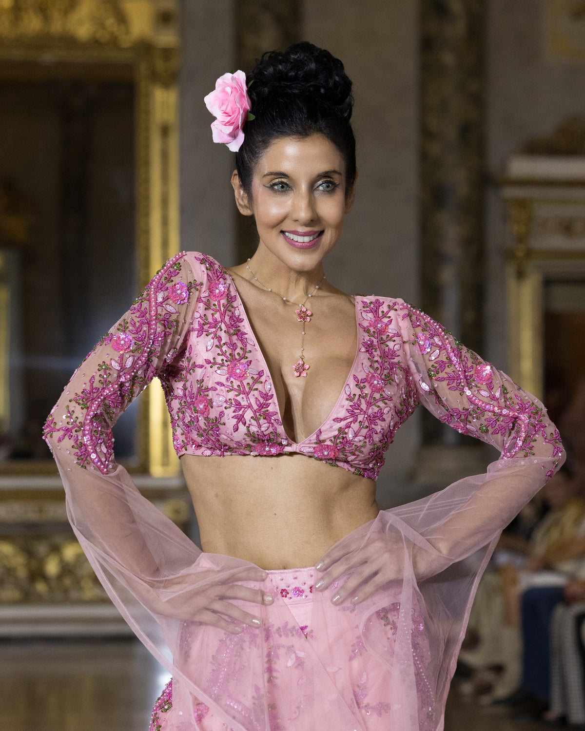 Rosabella | Blush Pink Couture Lehenga