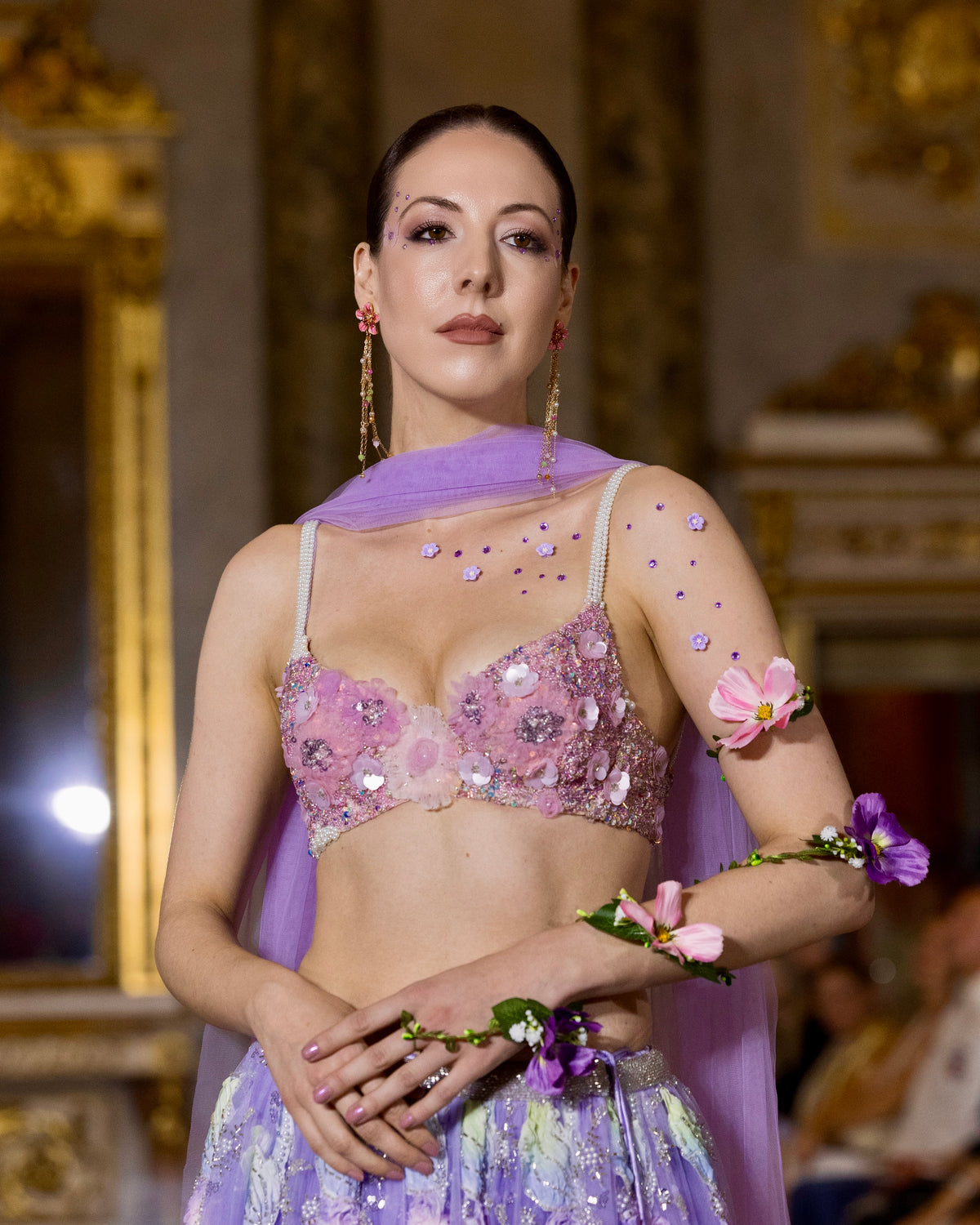 Maya in Fiore - Lilac Reverie Lehenga Set