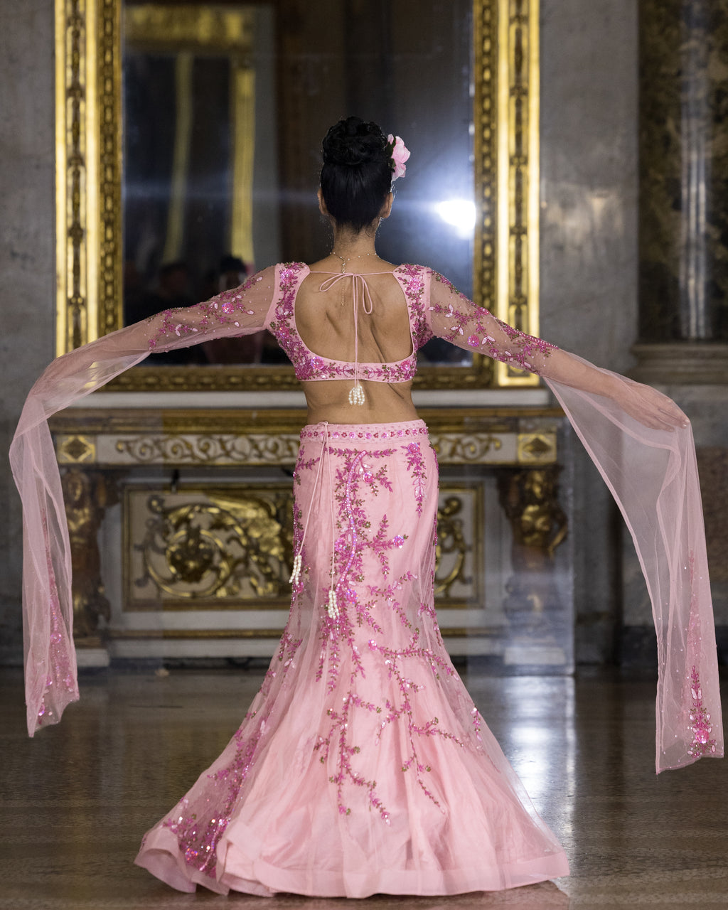 Rosabella | Blush Pink Couture Lehenga